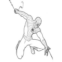 着色页: 蜘蛛侠 (超级英雄) #78904 - 免费可打印着色页