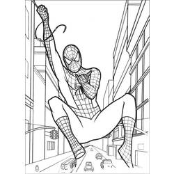 着色页: 蜘蛛侠 (超级英雄) #78908 - 免费可打印着色页