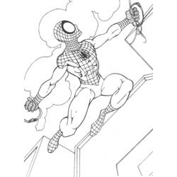 着色页: 蜘蛛侠 (超级英雄) #78910 - 免费可打印着色页