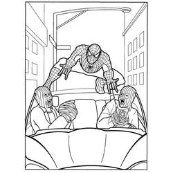 着色页: 蜘蛛侠 (超级英雄) #78928 - 免费可打印着色页