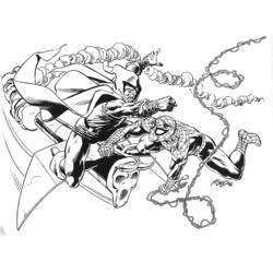 着色页: 蜘蛛侠 (超级英雄) #78963 - 免费可打印着色页