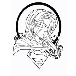 着色页: 超女 (超级英雄) #83956 - 免费可打印着色页