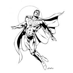着色页: 超人 (超级英雄) #83615 - 免费可打印着色页