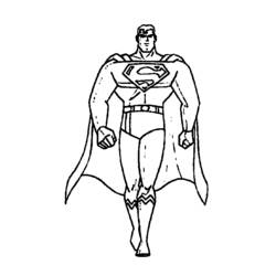 着色页: 超人 (超级英雄) #83619 - 免费可打印着色页