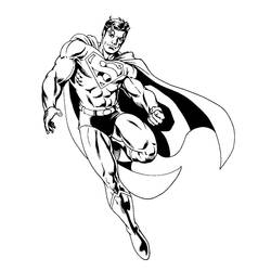 着色页: 超人 (超级英雄) #83620 - 免费可打印着色页
