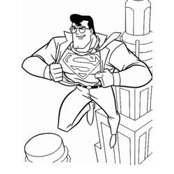 着色页: 超人 (超级英雄) #83621 - 免费可打印着色页