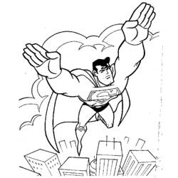 着色页: 超人 (超级英雄) #83624 - 免费可打印着色页