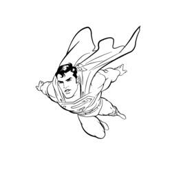 着色页: 超人 (超级英雄) #83637 - 免费可打印着色页