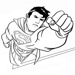 着色页: 超人 (超级英雄) #83646 - 免费可打印着色页