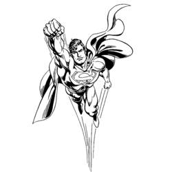 着色页: 超人 (超级英雄) #83653 - 免费可打印着色页
