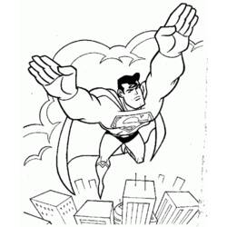 着色页: 超人 (超级英雄) #83664 - 免费可打印着色页