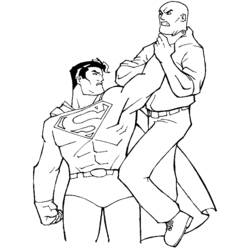 着色页: 超人 (超级英雄) #83681 - 免费可打印着色页