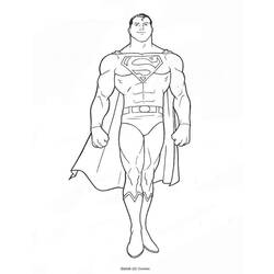 着色页: 超人 (超级英雄) #83685 - 免费可打印着色页