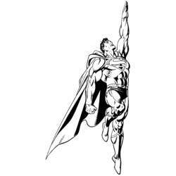 着色页: 超人 (超级英雄) #83709 - 免费可打印着色页
