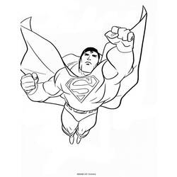 着色页: 超人 (超级英雄) #83716 - 免费可打印着色页