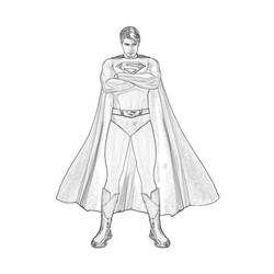 着色页: 超人 (超级英雄) #83730 - 免费可打印着色页