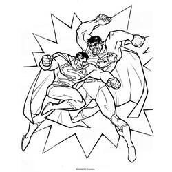 着色页: 超人 (超级英雄) #83752 - 免费可打印着色页