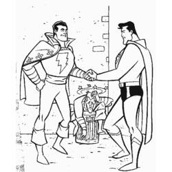 着色页: 超人 (超级英雄) #83882 - 免费可打印着色页
