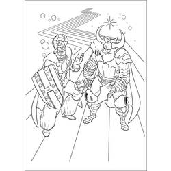 着色页: 雷神 (超级英雄) #75794 - 免费可打印着色页