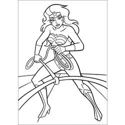 着色页: 神奇女侠 (超级英雄) #74547 - 免费可打印着色页