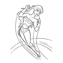 着色页: 神奇女侠 (超级英雄) #74551 - 免费可打印着色页