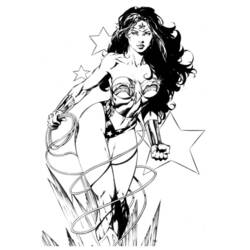 着色页: 神奇女侠 (超级英雄) #74560 - 免费可打印着色页