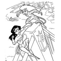 着色页: 神奇女侠 (超级英雄) #74576 - 免费可打印着色页