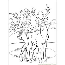 着色页: 神奇女侠 (超级英雄) #74578 - 免费可打印着色页