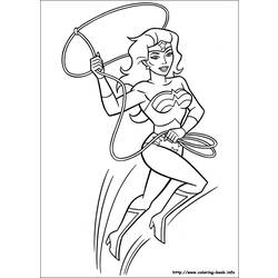 着色页: 神奇女侠 (超级英雄) #74580 - 免费可打印着色页