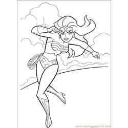 着色页: 神奇女侠 (超级英雄) #74606 - 免费可打印着色页