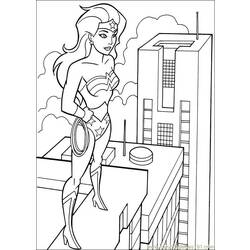 着色页: 神奇女侠 (超级英雄) #74611 - 免费可打印着色页