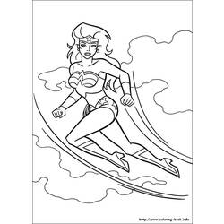 着色页: 神奇女侠 (超级英雄) #74615 - 免费可打印着色页