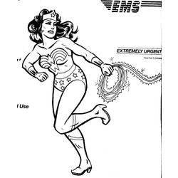 着色页: 神奇女侠 (超级英雄) #74641 - 免费可打印着色页