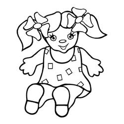 着色页: 娃娃 (玩具和游戏) #202204 - 免费可打印着色页
