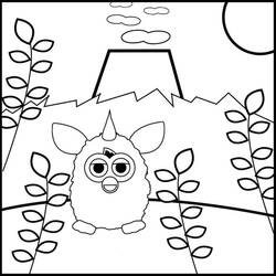 着色页: Furby - 免费可打印着色页