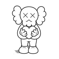 着色页: KAWS (玩具和游戏) #219598 - 免费可打印着色页