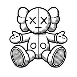 着色页: KAWS (玩具和游戏) #219599 - 免费可打印着色页