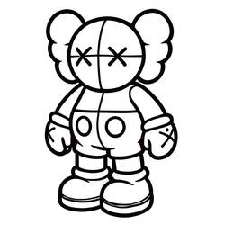 着色页: KAWS (玩具和游戏) #219600 - 免费可打印着色页