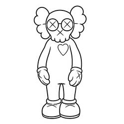 着色页: KAWS (玩具和游戏) #219601 - 免费可打印着色页