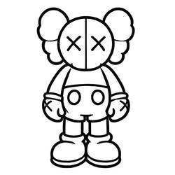 着色页: KAWS (玩具和游戏) #219603 - 免费可打印着色页
