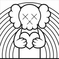 着色页: KAWS (玩具和游戏) #219605 - 免费可打印着色页