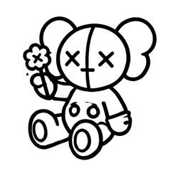 着色页: KAWS (玩具和游戏) #219607 - 免费可打印着色页