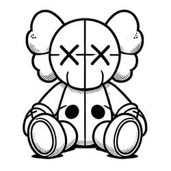 着色页: KAWS (玩具和游戏) #219609 - 免费可打印着色页