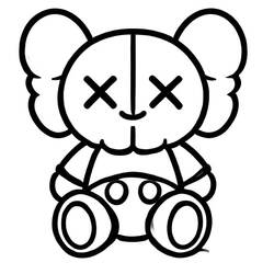 着色页: KAWS (玩具和游戏) #219610 - 免费可打印着色页