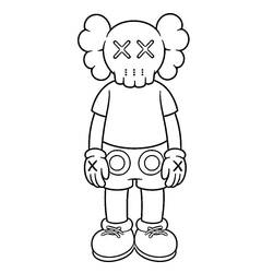 着色页: KAWS (玩具和游戏) #219611 - 免费可打印着色页