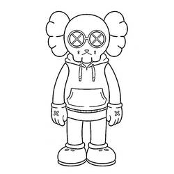着色页: KAWS (玩具和游戏) #219613 - 免费可打印着色页