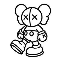 着色页: KAWS (玩具和游戏) #219614 - 免费可打印着色页