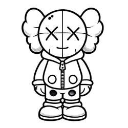 着色页: KAWS (玩具和游戏) #219615 - 免费可打印着色页