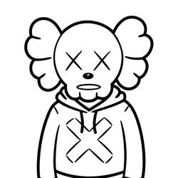 着色页: KAWS (玩具和游戏) #219618 - 免费可打印着色页