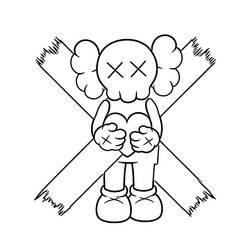 着色页: KAWS (玩具和游戏) #219619 - 免费可打印着色页